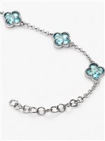 Bracciale Vidali Gioielli Donna in Argento Acquamarina sintetica BRAR-113-34 - BRAR-113-34